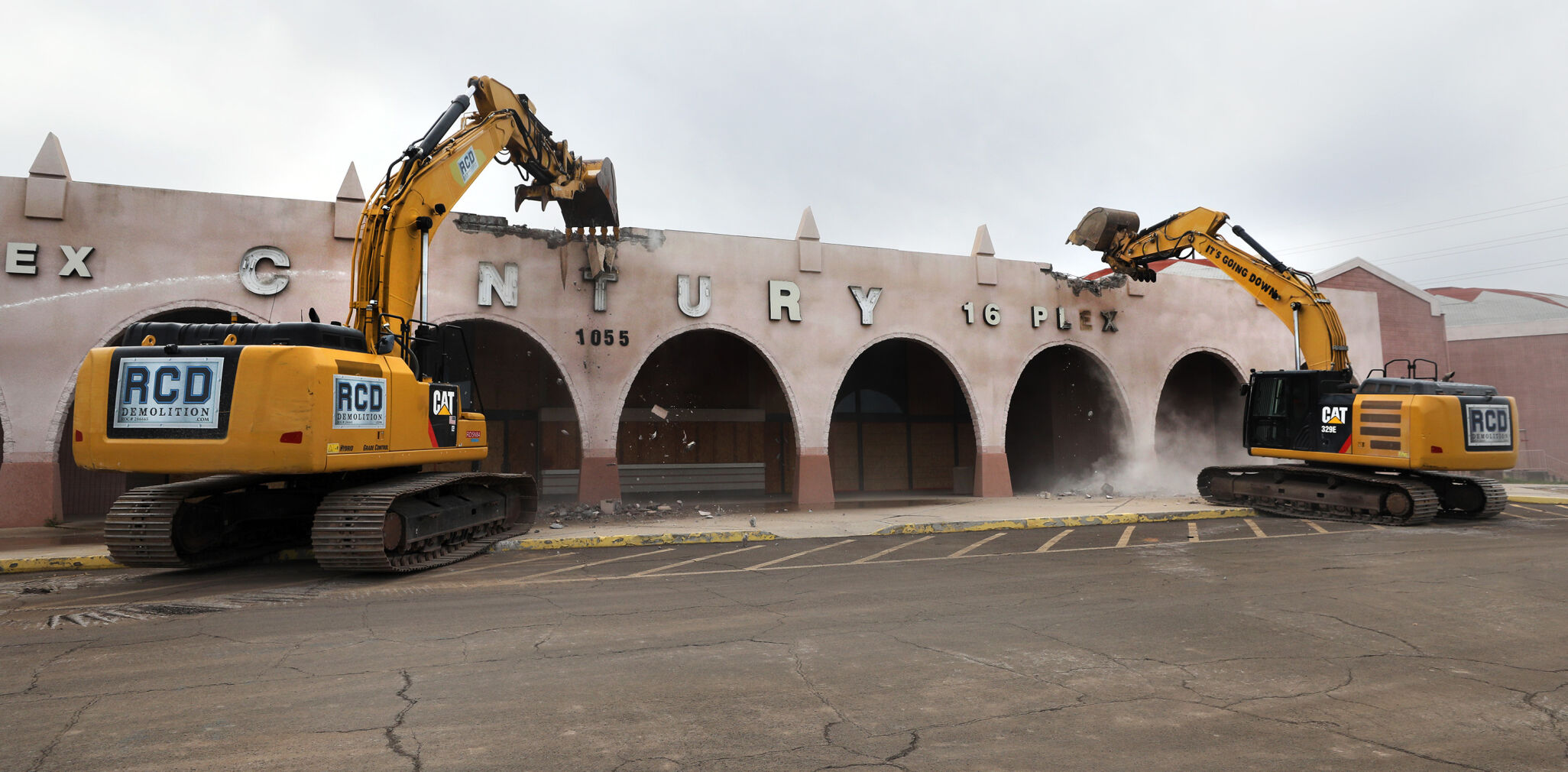 Demolition of Old Century Park Theater